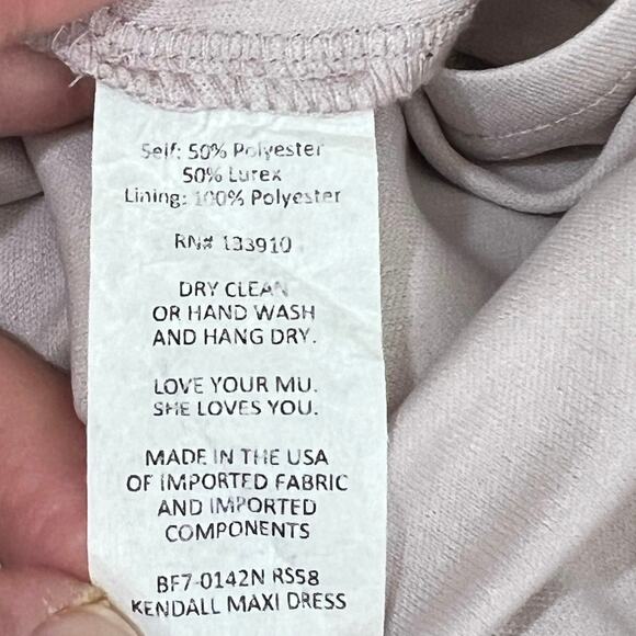 Show Me Your Mumu Kendall Maxi Dress Blush Pink Fairy Girlcore Size M Sparkle - Picture 11 of 11